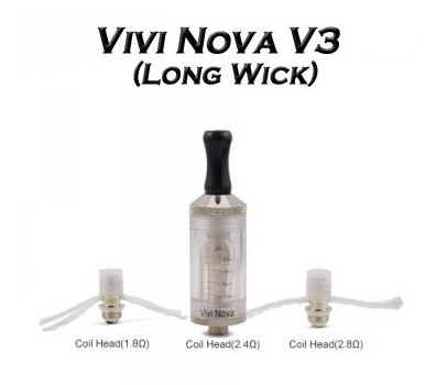 Vivi Nova V3 Clearomizer med lang væge